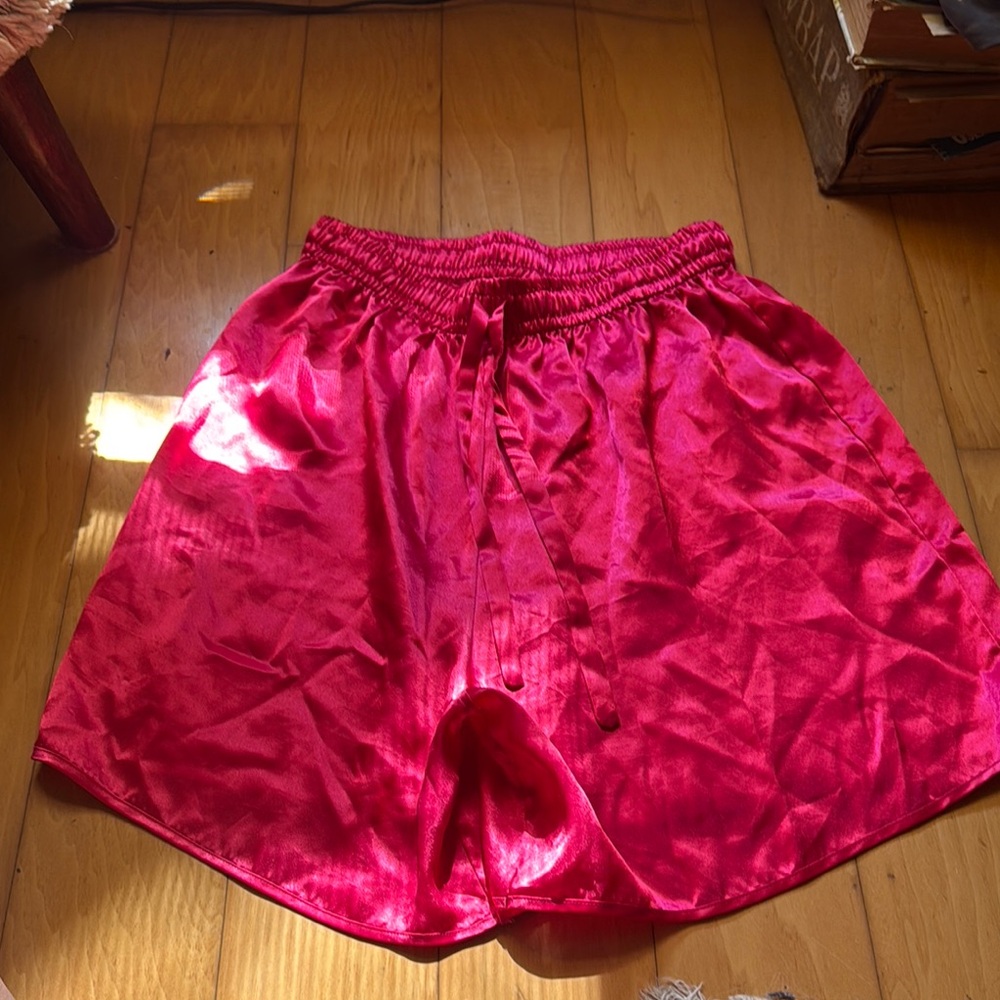 Victoria’s Secret Gold Label vintage pink satin silky shorts